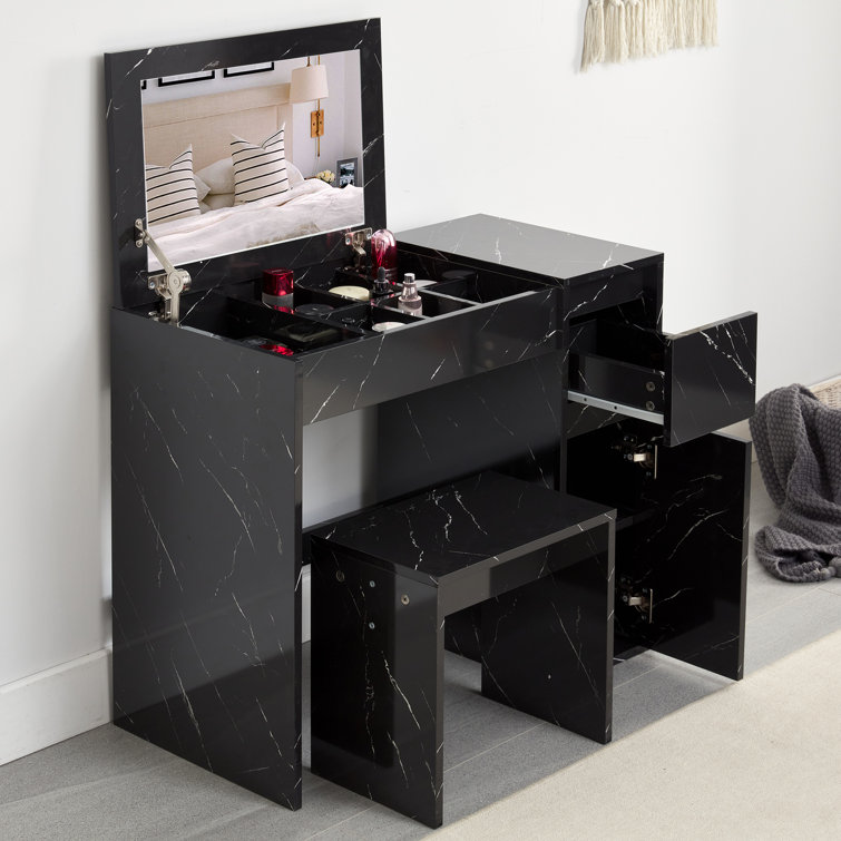 Wayfair mirrored deals desk